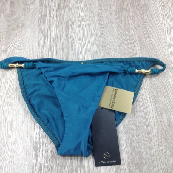 VIX Teal Watermelon Trim Bikini Bottoms - Picture 3 of 6